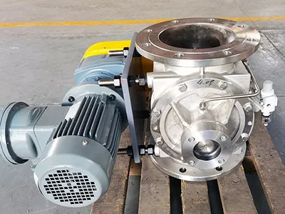 صمام دوار لنظام مناولة المواد الصلبة السائبة