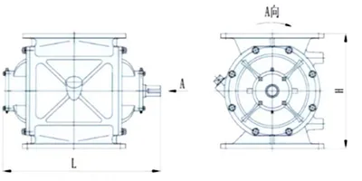 AZR Abrasion-Resistant صمام دوار لنظام مناولة المواد الصلبة السائبة
