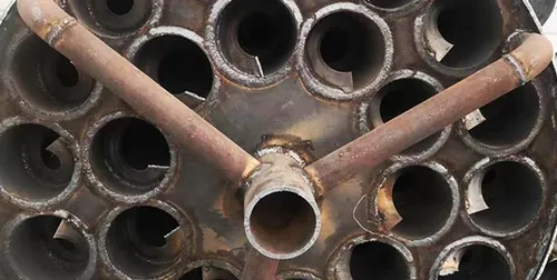 مبادل حراري متعدد الأنابيب للمواد الصلبة السائبة