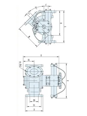 صمام تحويل لتنظيم تدفق المواد الصلبة السائبة