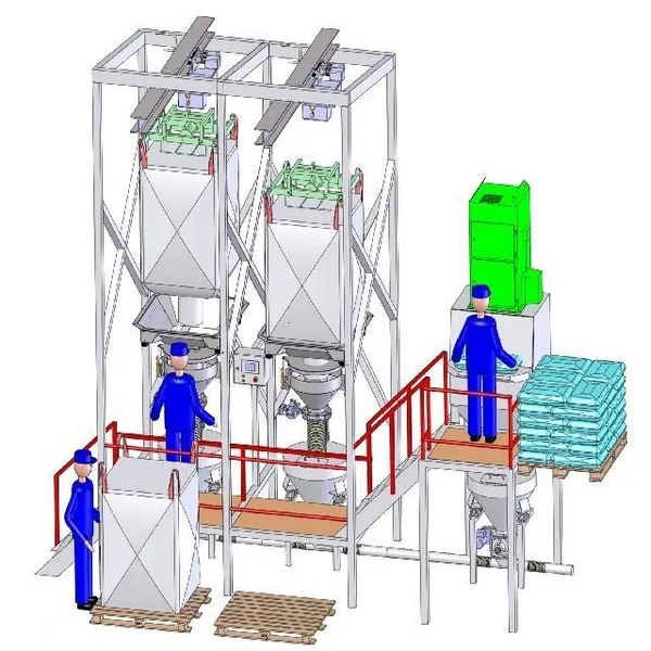 محطة تفريغ الأكياس